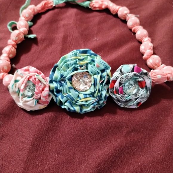 Matilda Jane Fabric Wrapped Necklace - Picture 2 of 5